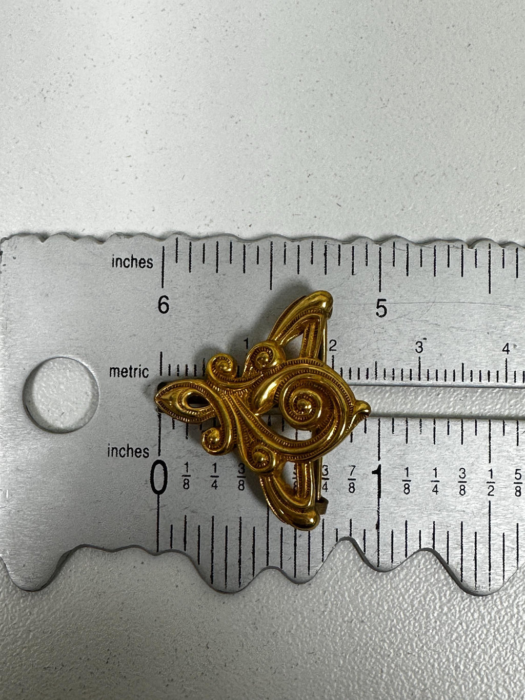 Vintage Gold Filled Art Nouveau Watch Pin - Antique Style Brooch