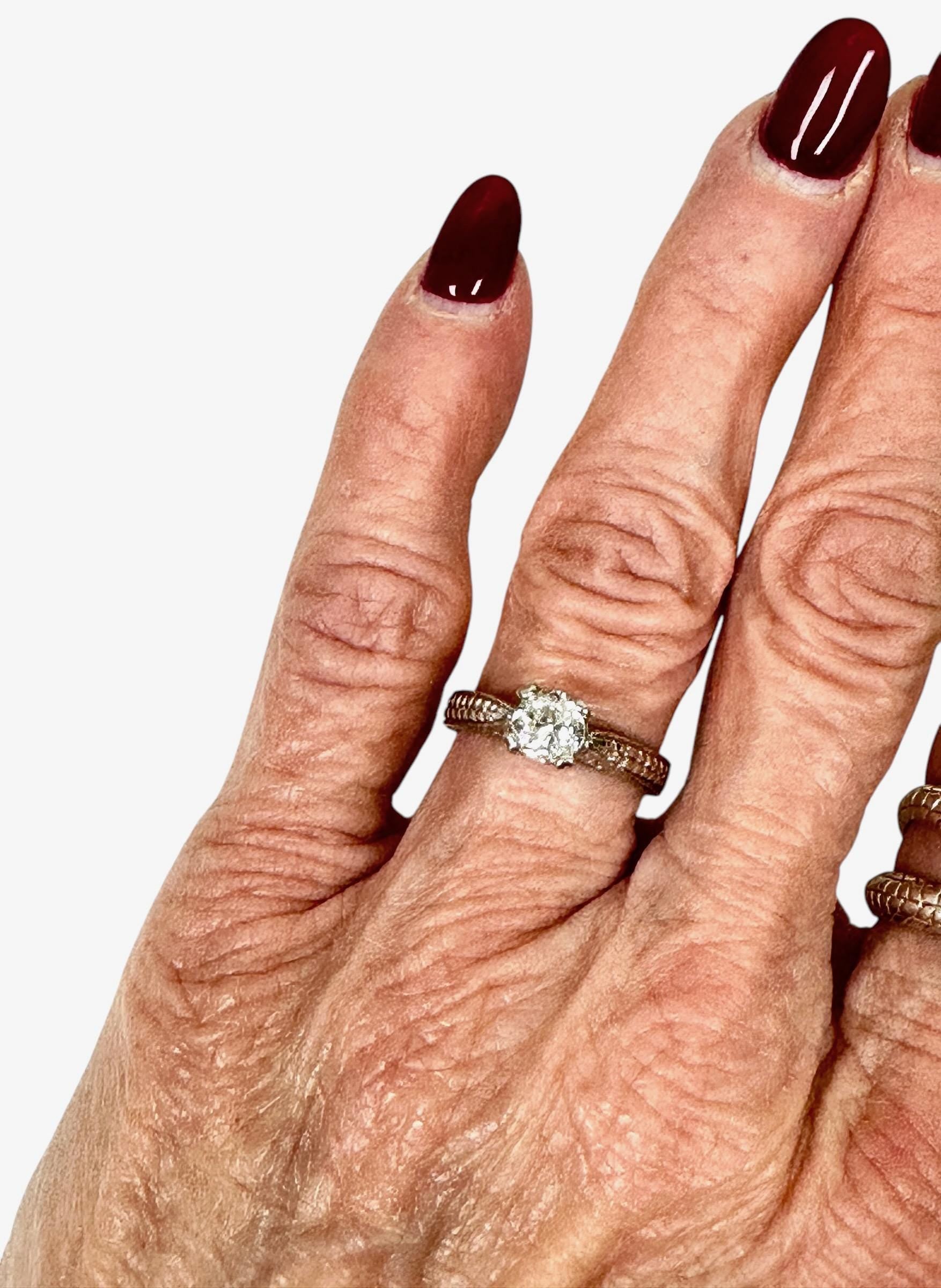 Platinum Mother Nature Diamond Engagement Ring