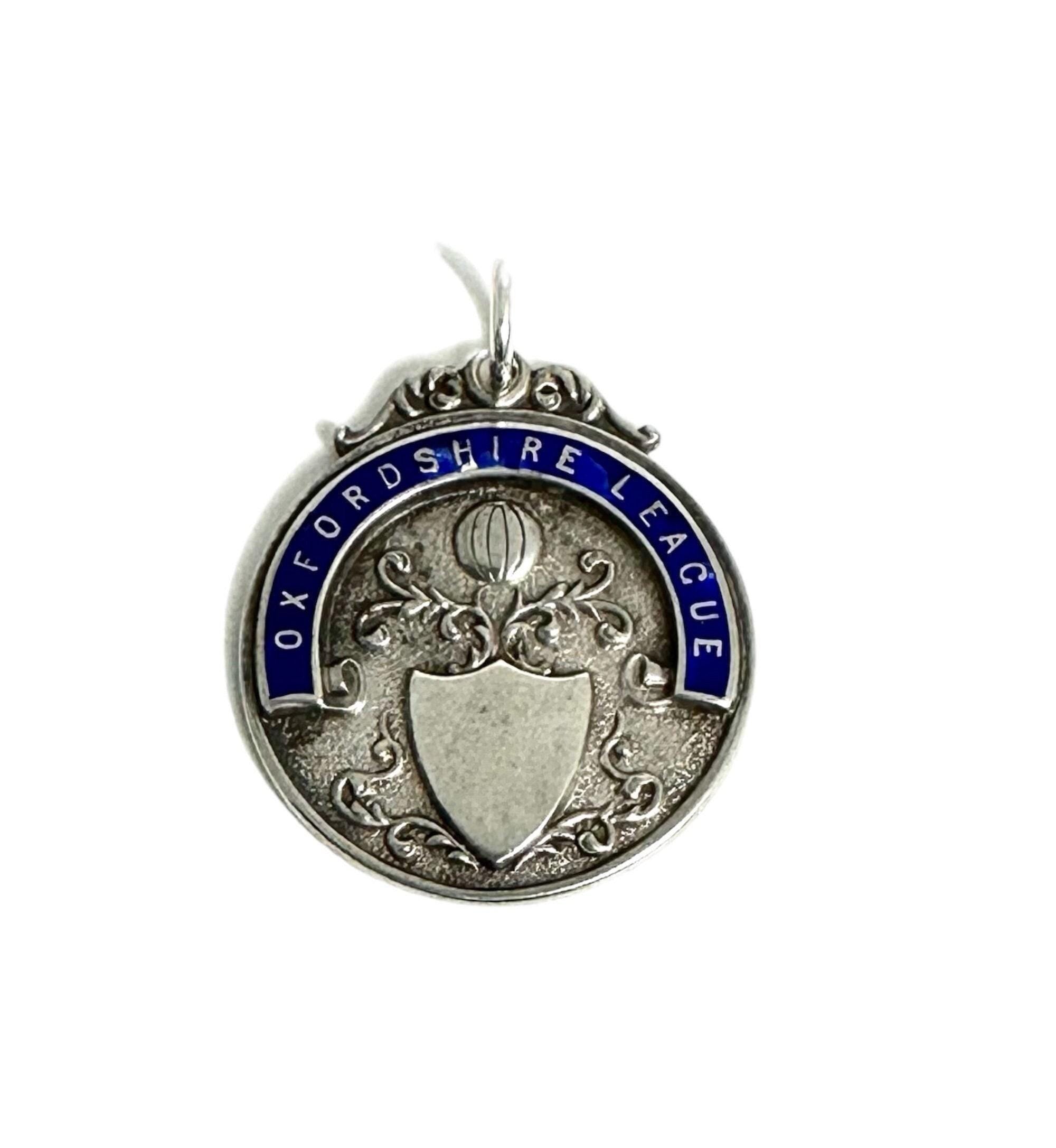 Sterling Silver Oxfordshire League Medallion: Engraved Award