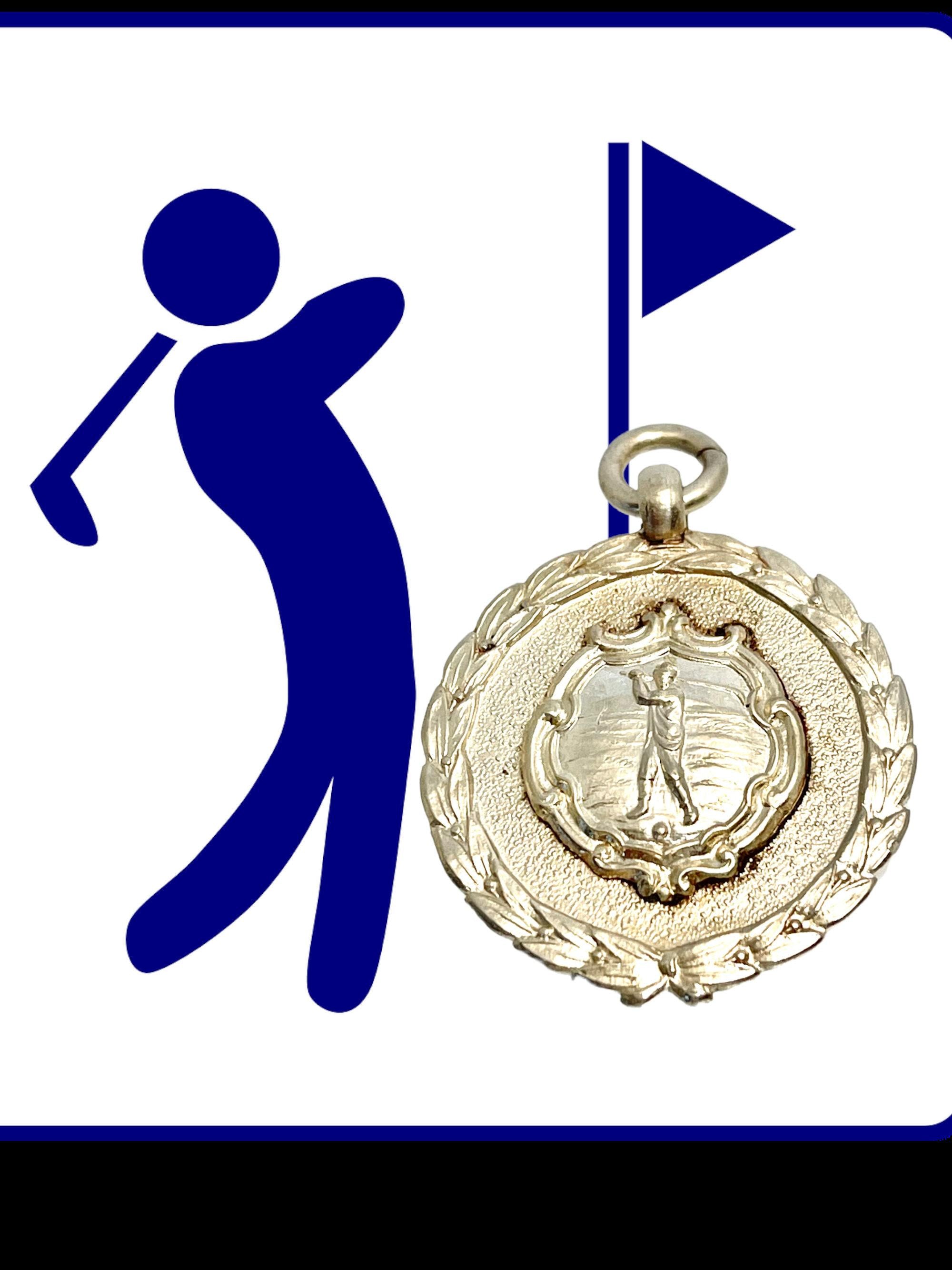 Vintage Silver Golf Medal: 1946 Artisan Qualifier Award
