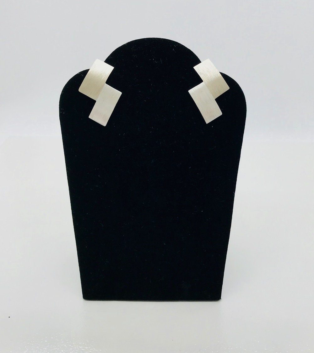 Mixed Metal Necklace Bracelet Earring Set: Sterling Silver, Brass & Copper