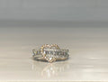Diamond Heart Ring, 14k White Gold Band, Promise Ring