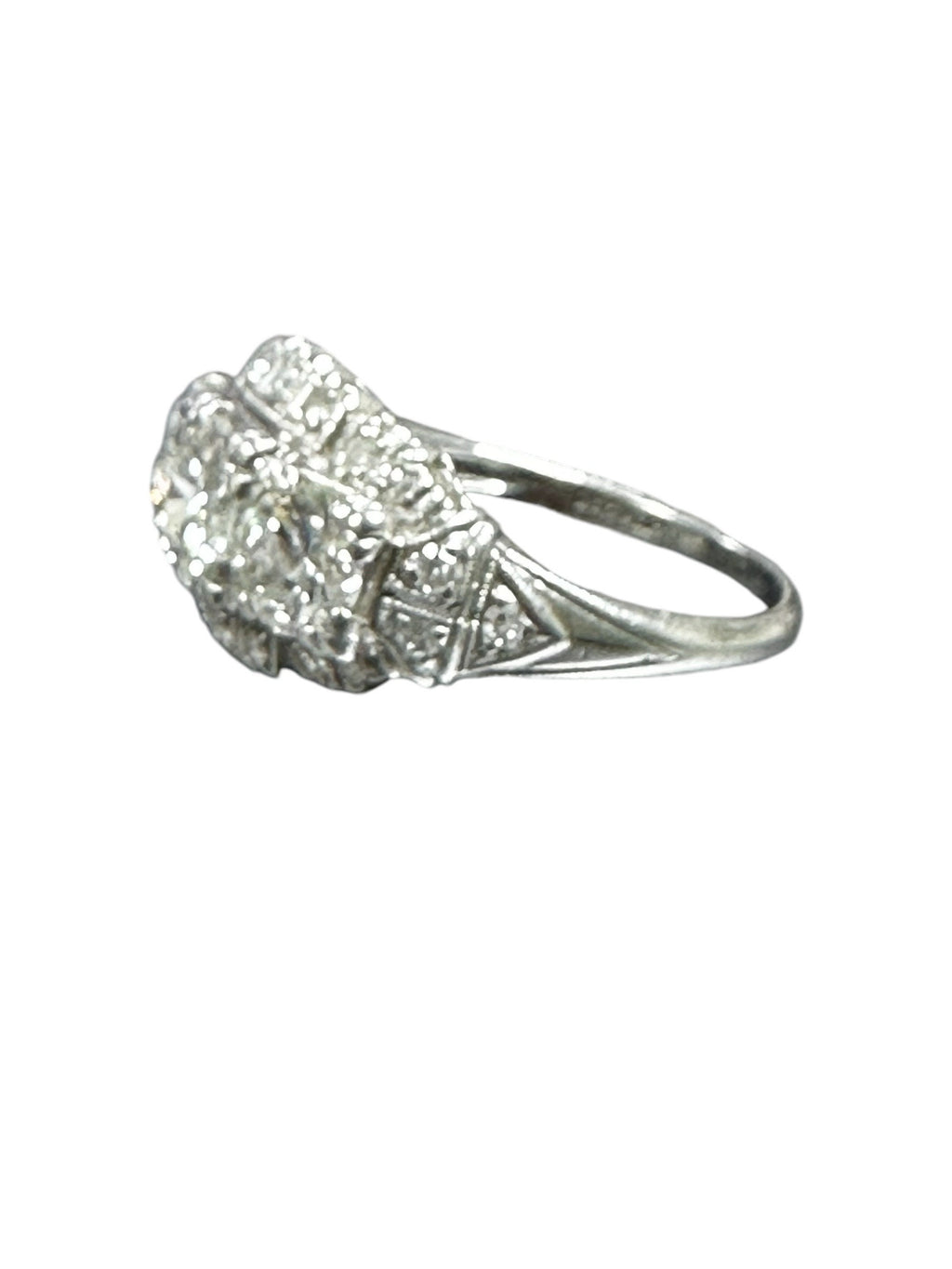 Sparkling Platinum Diamond Wedding Ring - Elegant Engagement Band