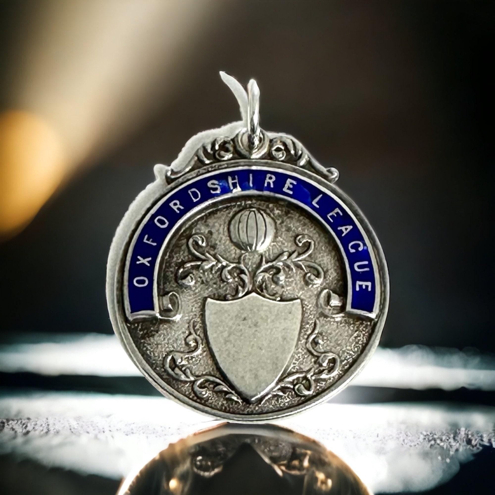 Sterling Silver Oxfordshire League Medallion: Engraved Award