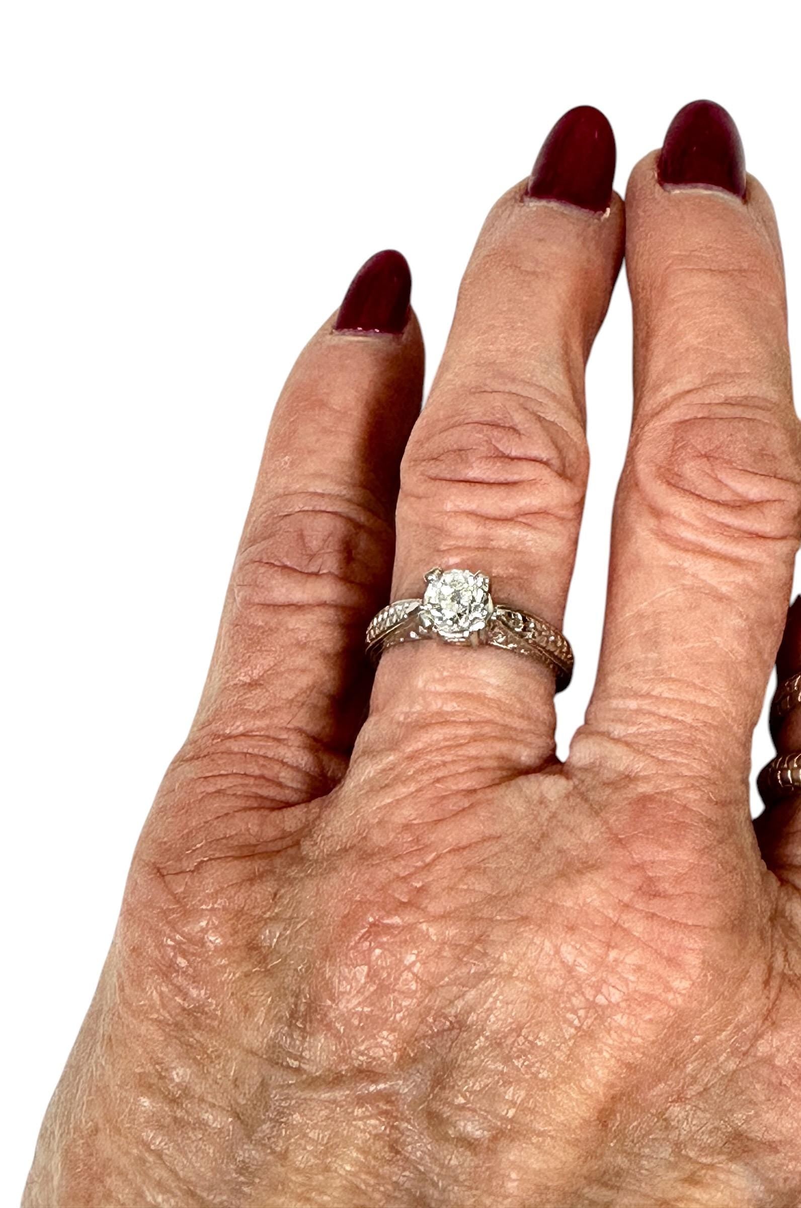 Platinum Mother Nature Diamond Engagement Ring