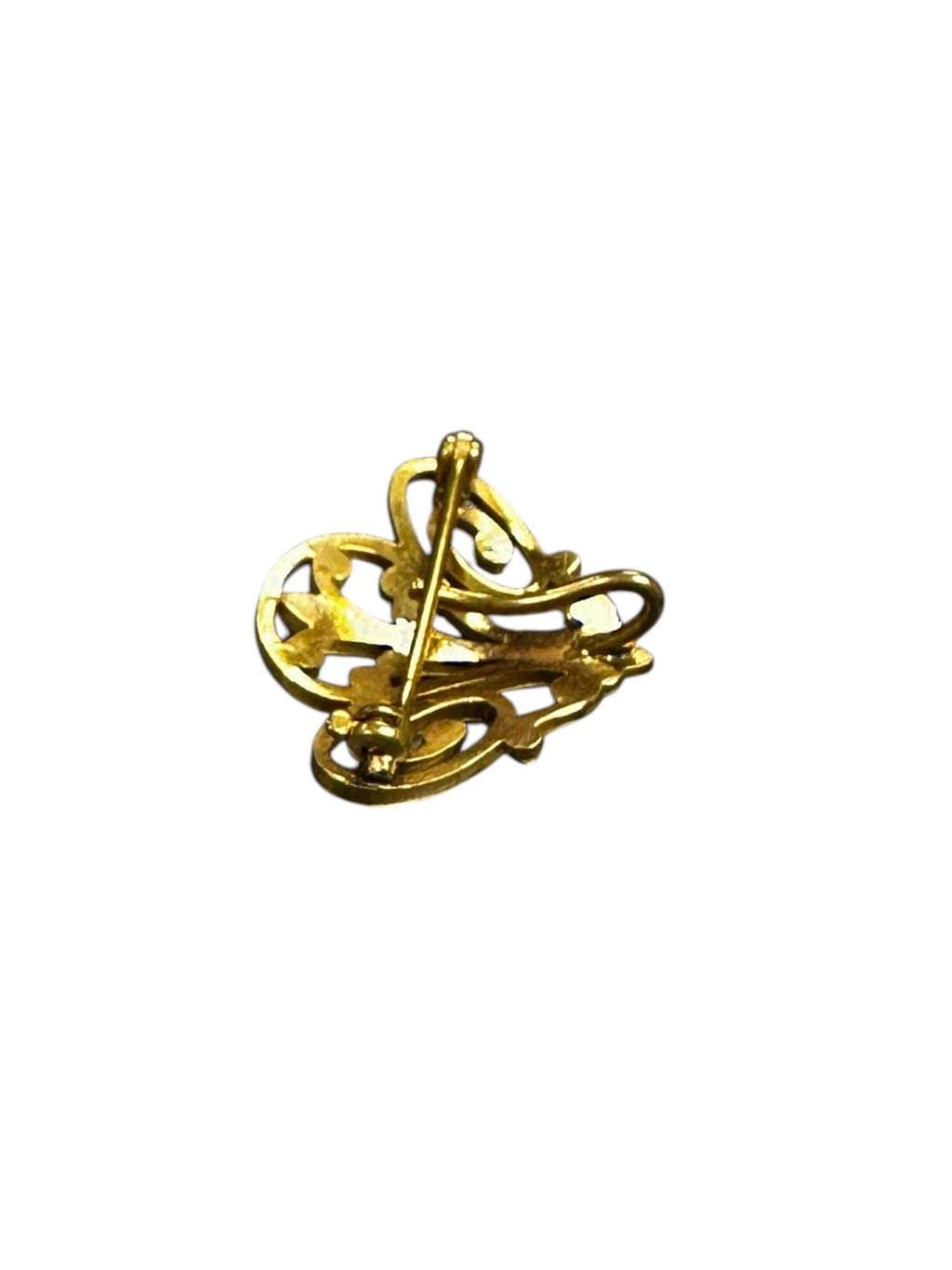Art Nouveau Elegant Gold Filled Watch Pin
