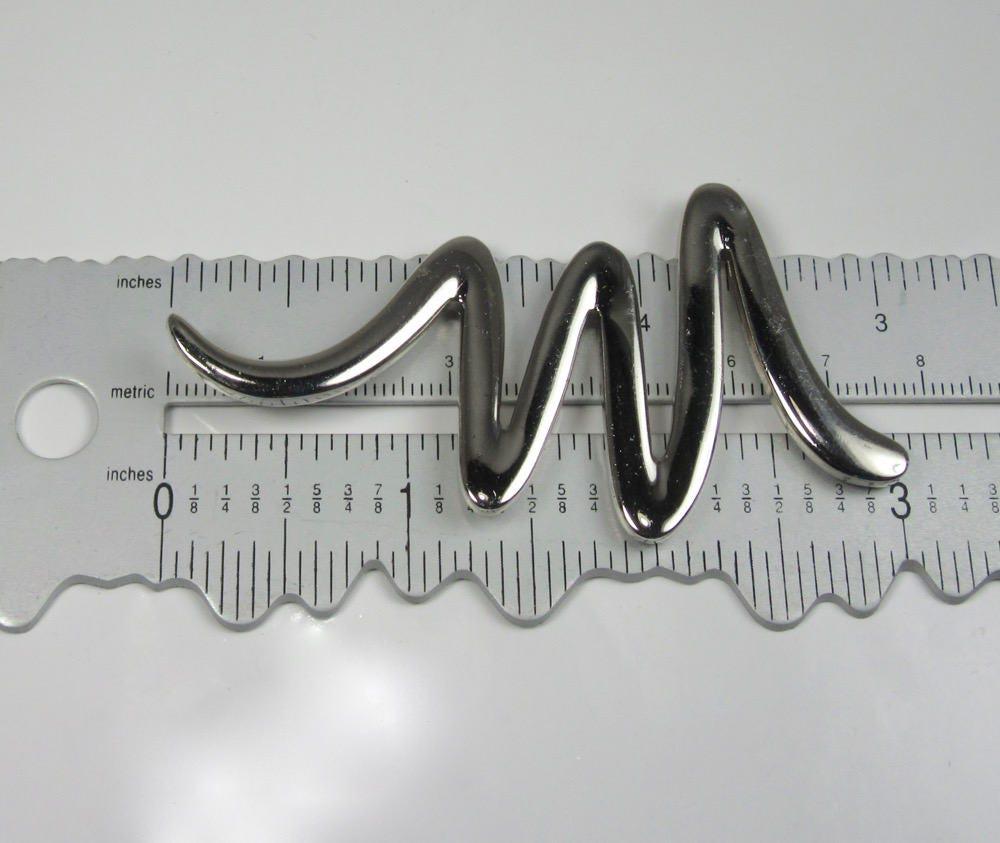 Sterling Silver Squiggle Pendant: Free Form Artistic Jewelry