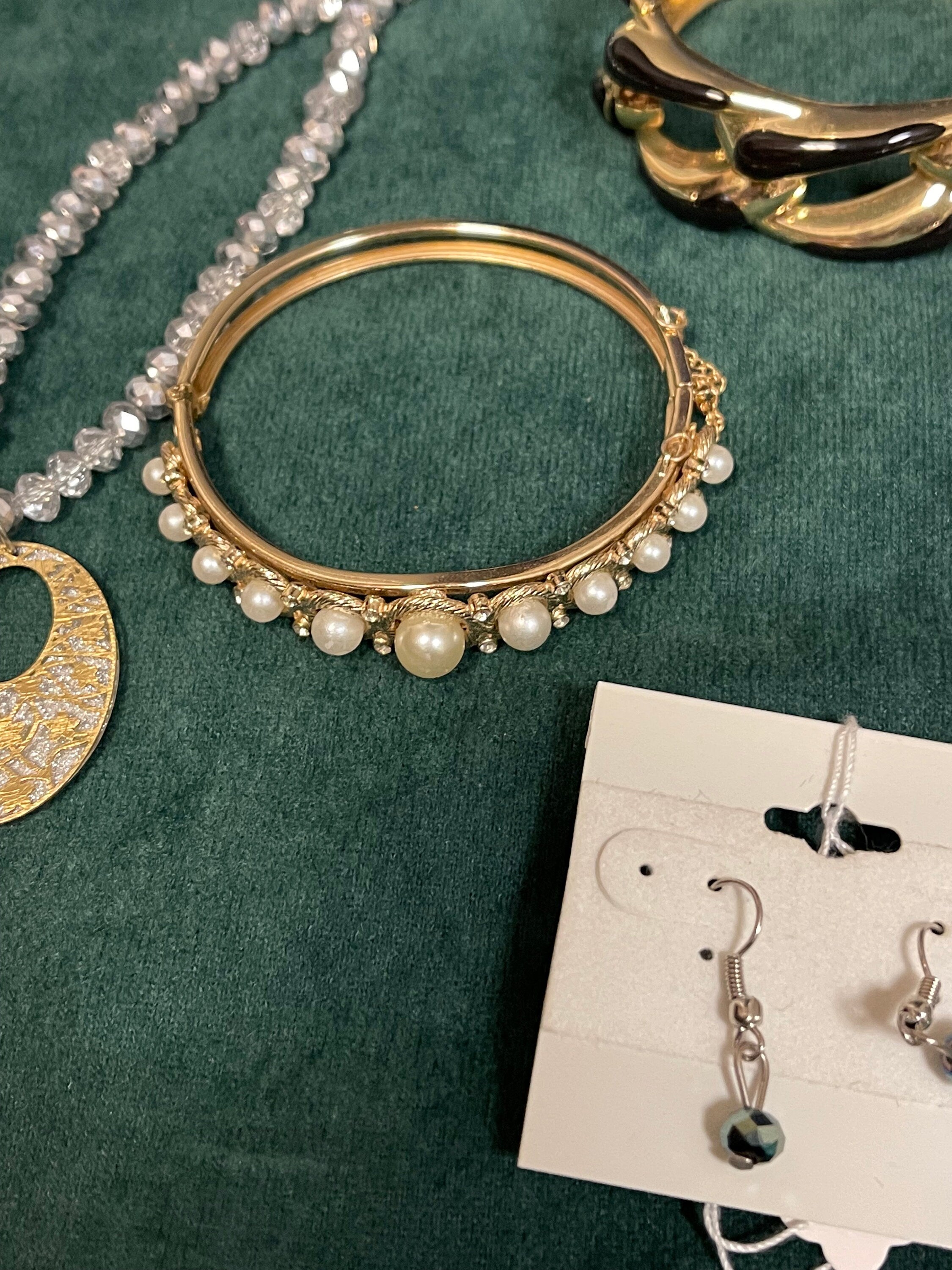 Mixed Jewelry Lot: Sterling Silver Rings, Earrings, Charms, Costume Pieces