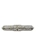 Elegant Edwardian Diamond Filigree Bar Pin in 14K White Gold