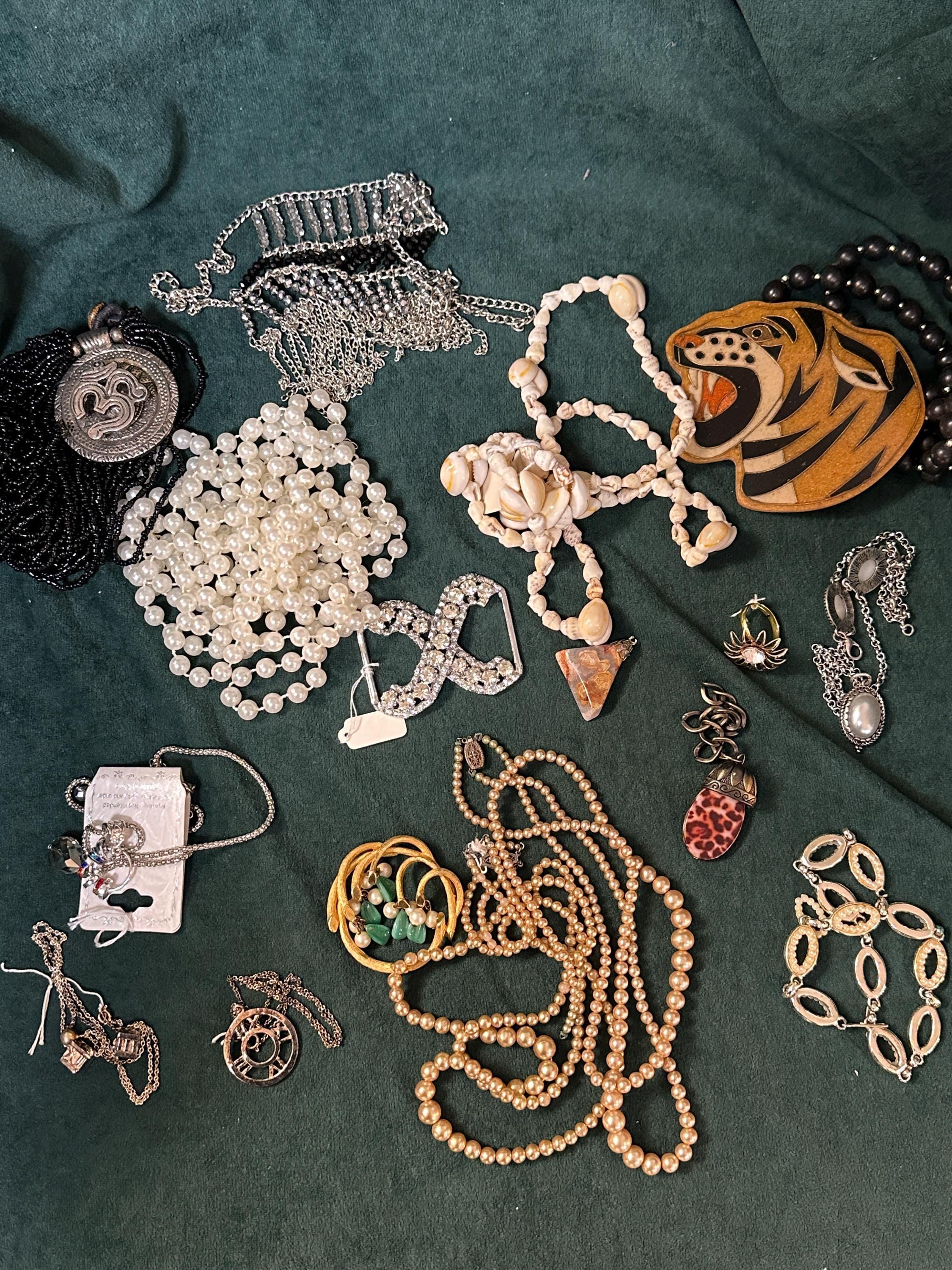 Jewelry Making Lot: Repurposed Mixed Components for DIY Crafts