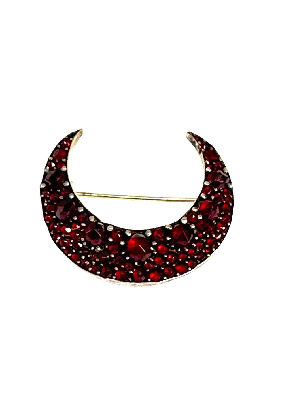 Victorian Bohemian Cut Garnet Brooch