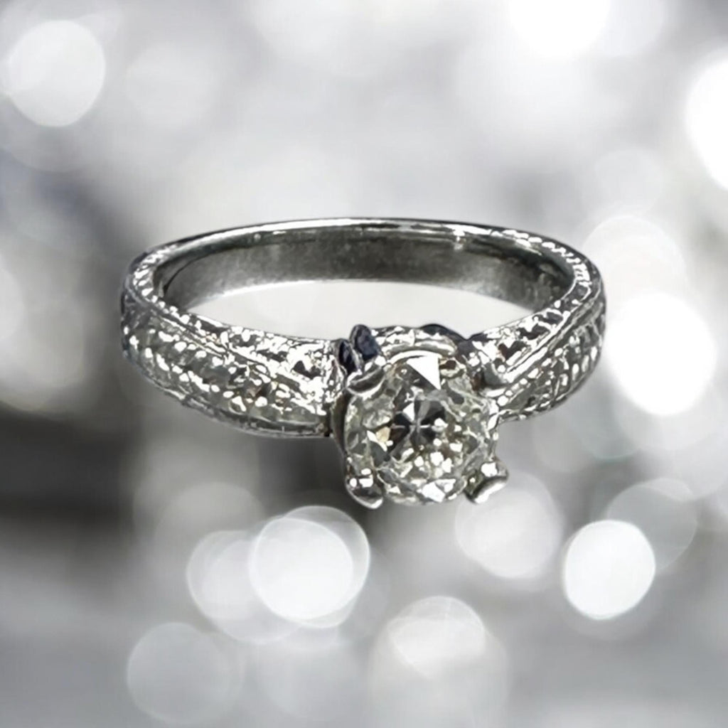 Platinum Mother Nature Diamond Engagement Ring