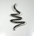 Sterling Silver Squiggle Pendant: Free Form Artistic Jewelry