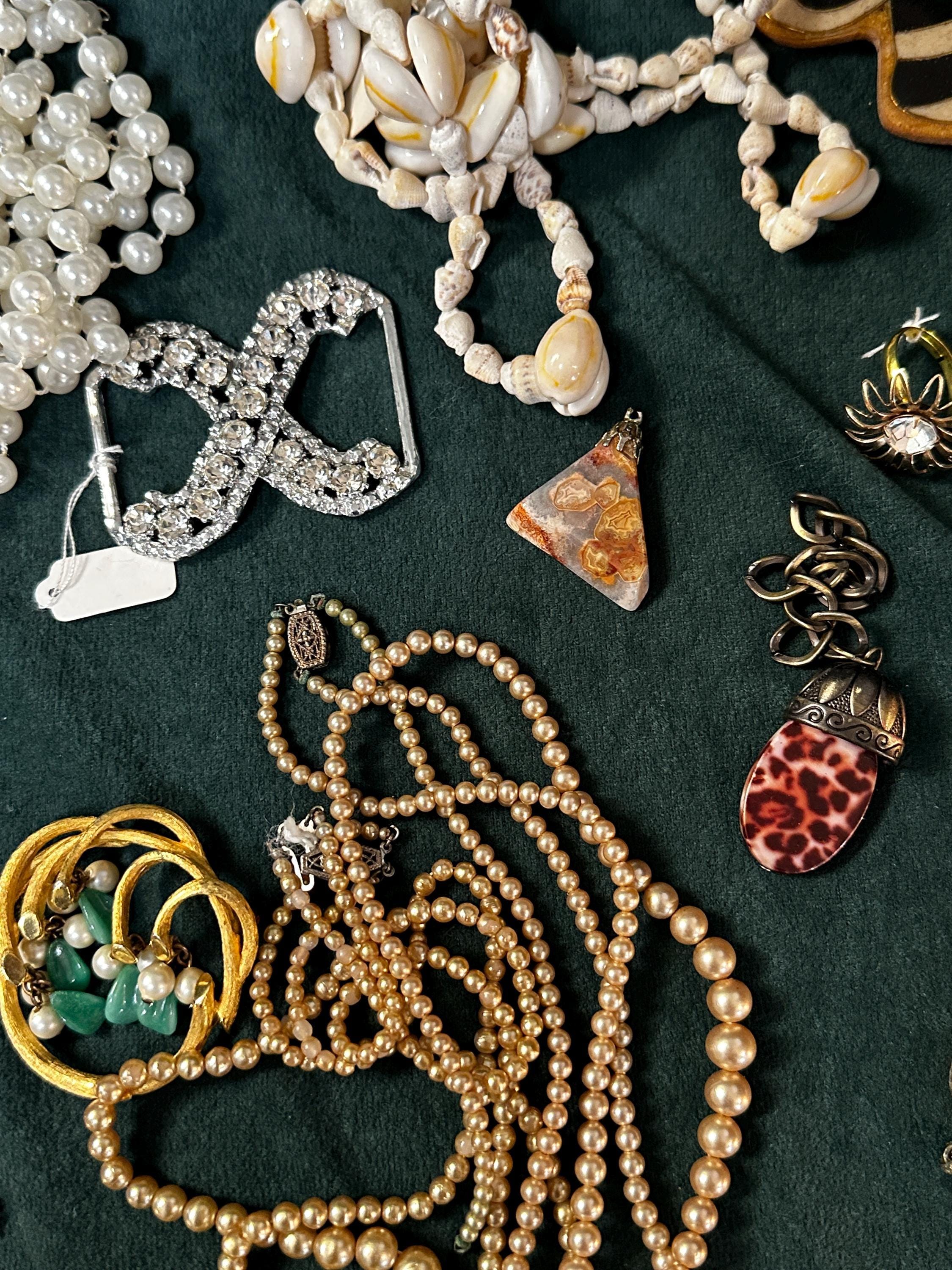 Jewelry Making Lot: Repurposed Mixed Components for DIY Crafts