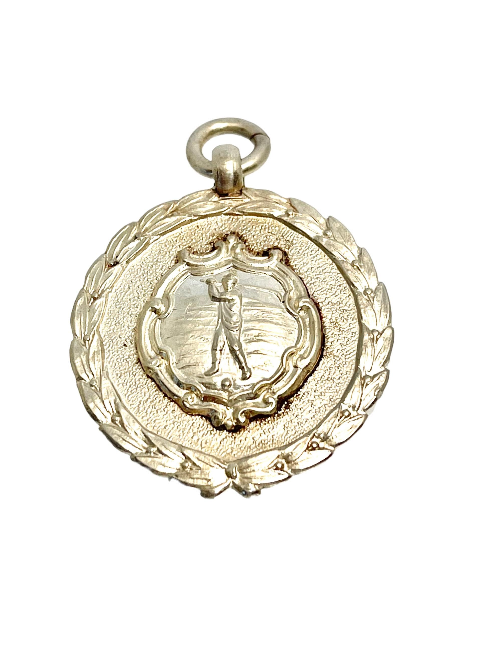 Vintage Silver Golf Medal: 1946 Artisan Qualifier Award