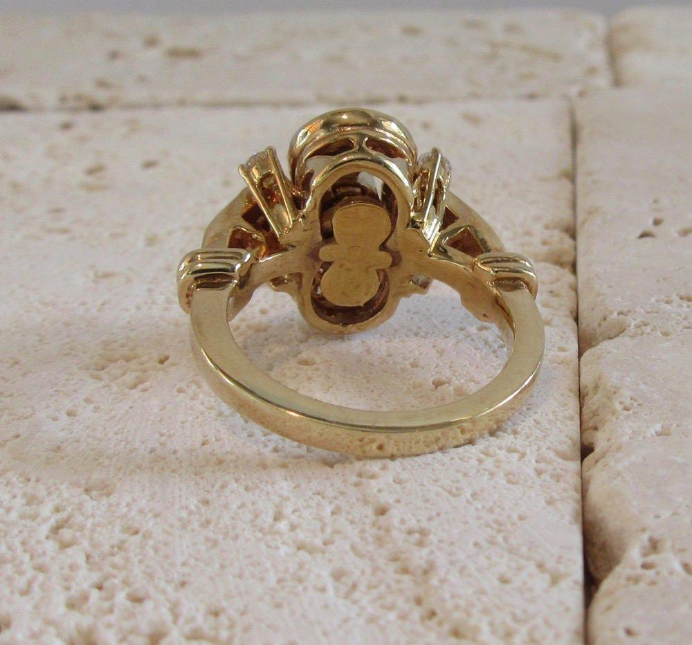 Yellow Gold Diamond Tremblant Cocktail Ring