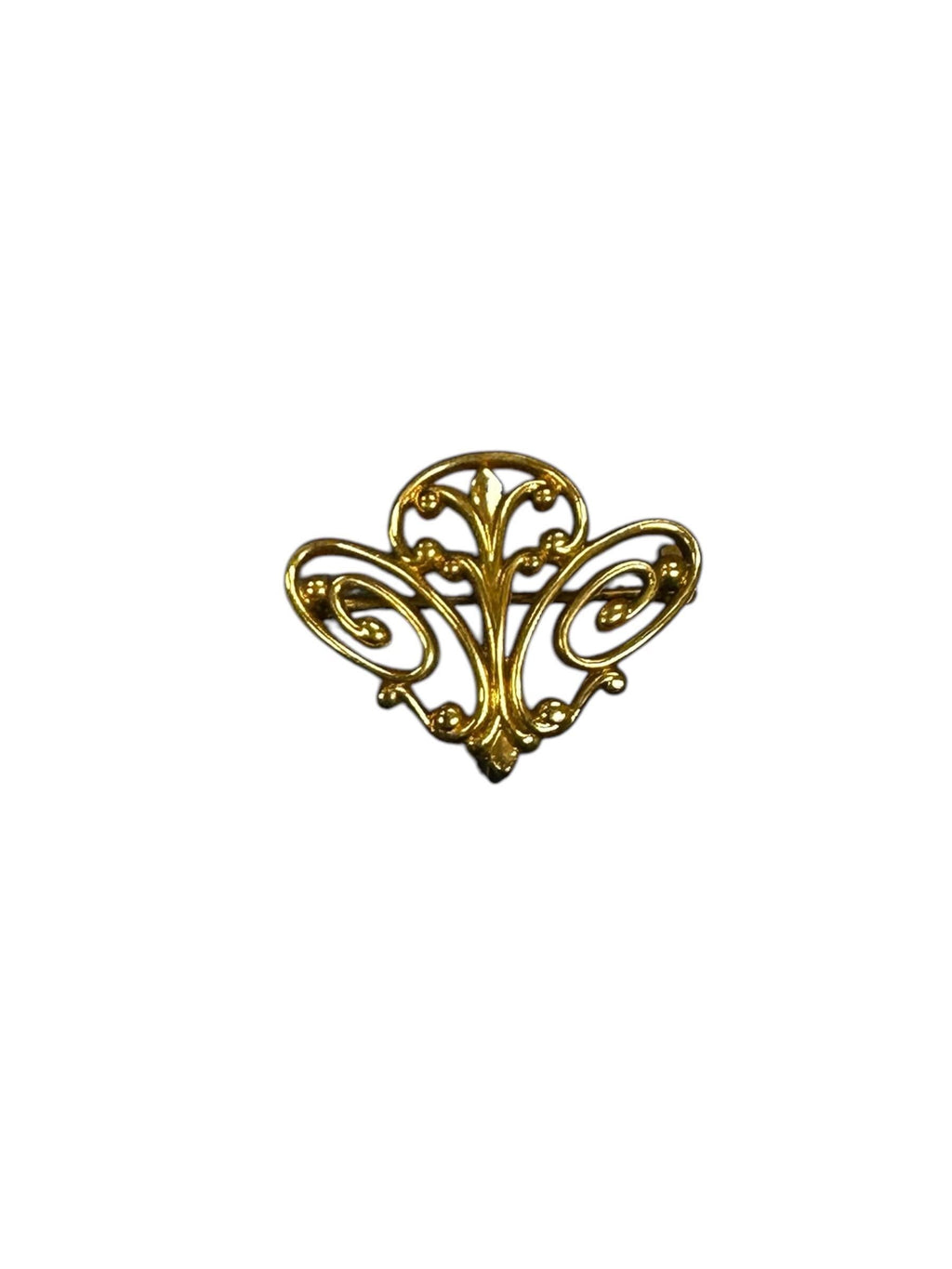 Art Nouveau Elegant Gold Filled Watch Pin
