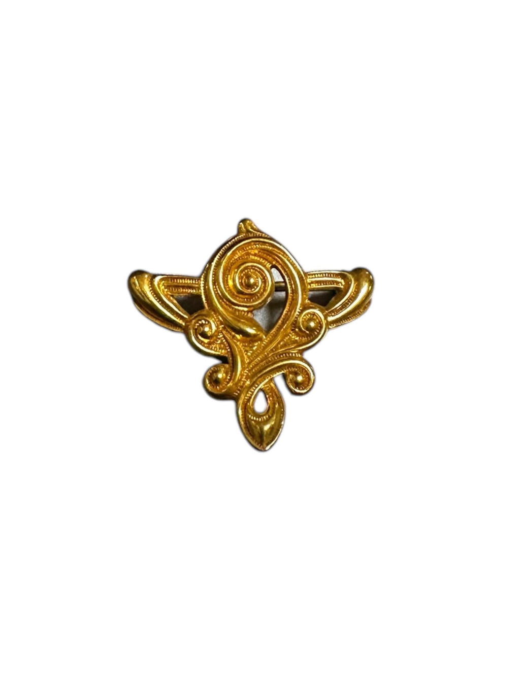 Vintage Gold Filled Art Nouveau Watch Pin - Antique Style Brooch