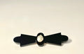 Vintage 14k Black Onyx & Pearl Bar Pin Brooch