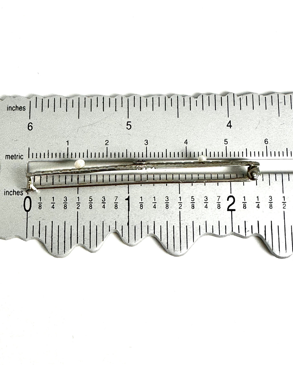 Elegant 10K White Gold Amethyst & Pearl Pin, Edwardian Style Amethyst Brooch