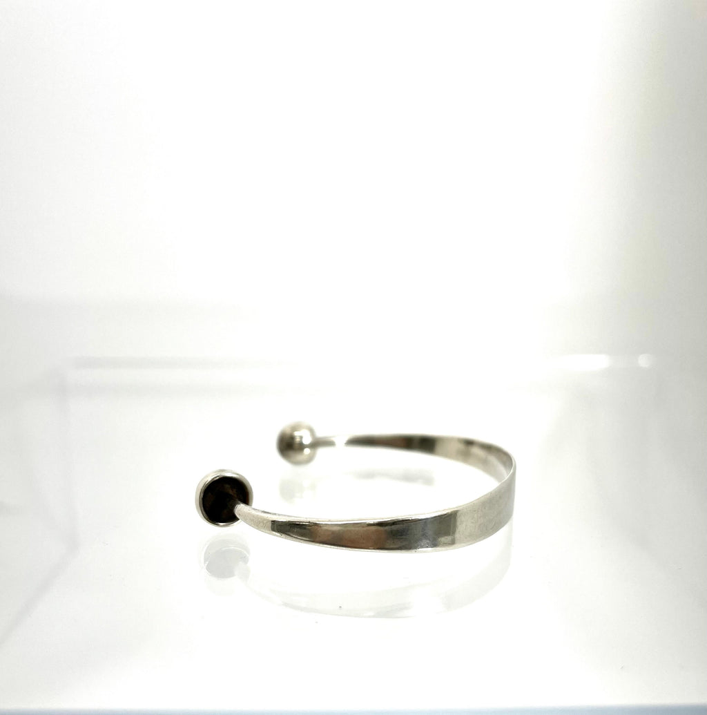 Vintage Sterling Silver Cuff Bracelet Signed Levin