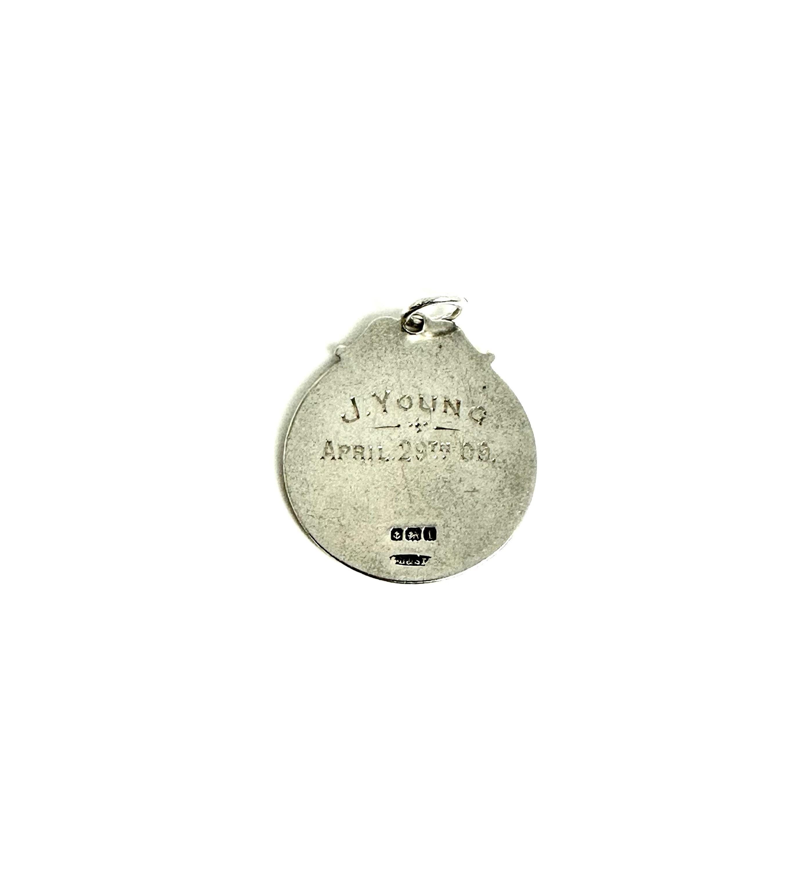 Sterling Silver Oxfordshire League Medallion: Engraved Award