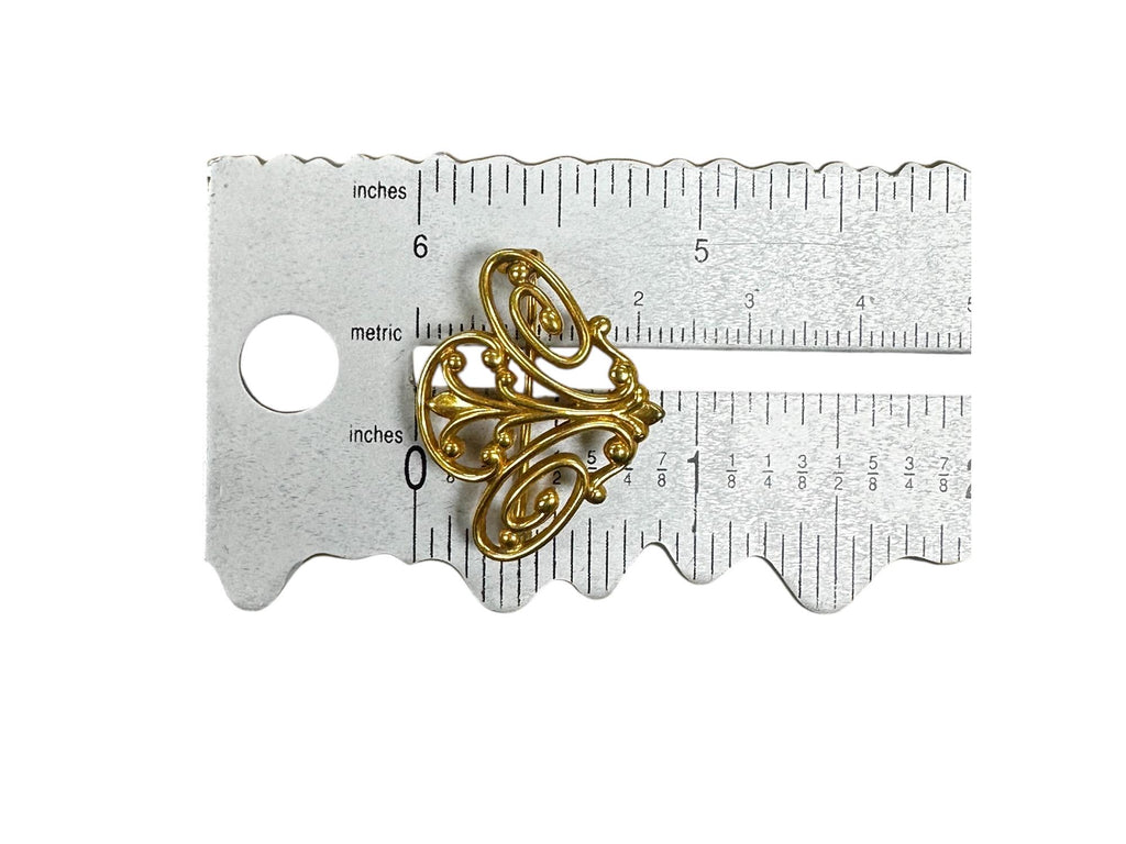 Art Nouveau Elegant Gold Filled Watch Pin