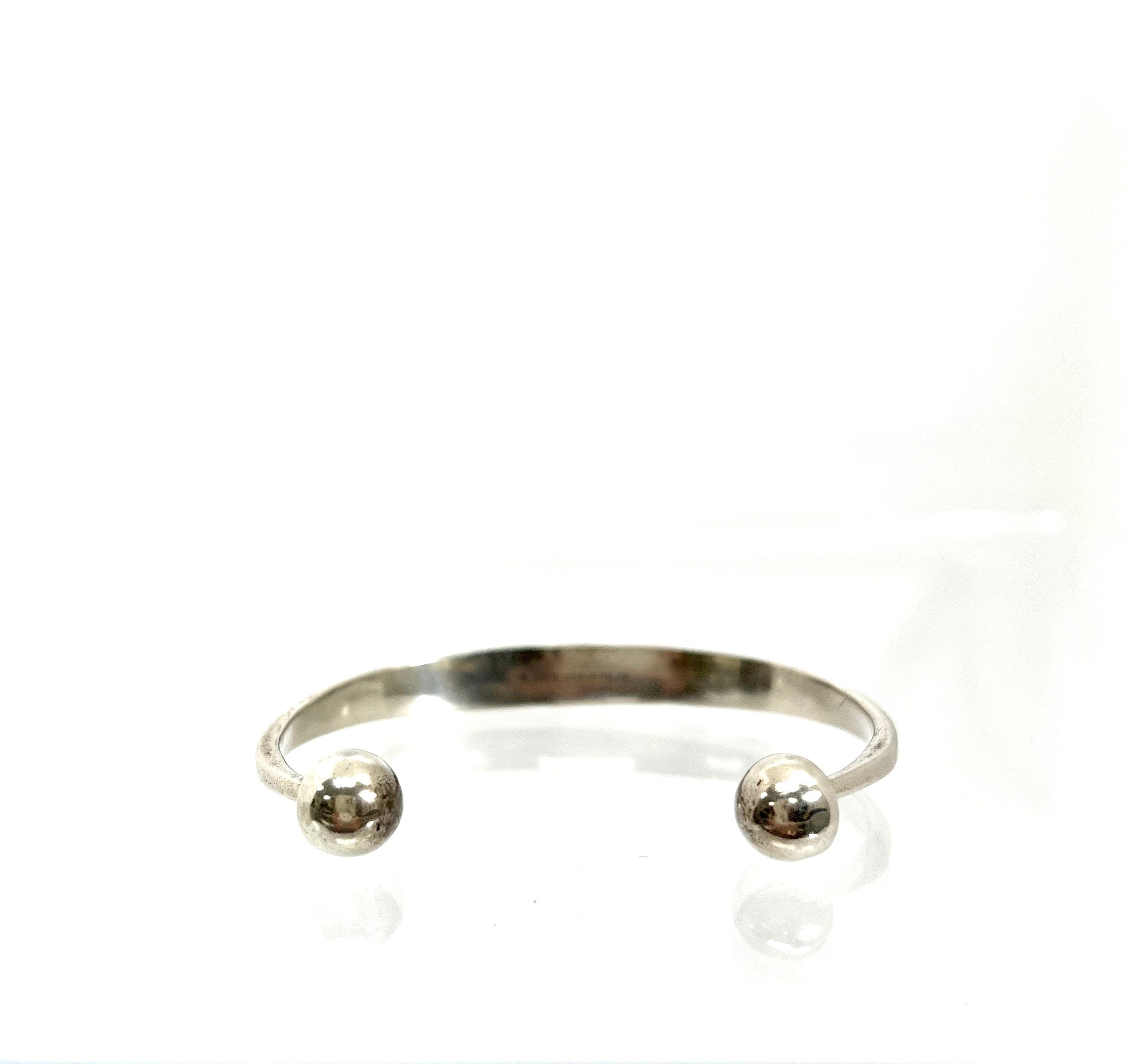 Vintage Sterling Silver Cuff Bracelet Signed Levin