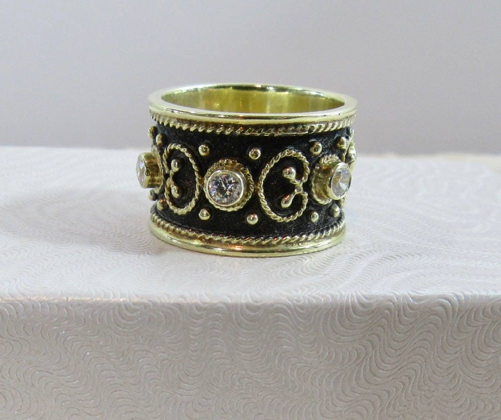 Sterling Silver Hand Crafted Wedding Band Ring, Wide Band Ring, Wedding Band, Cubic Zirconia Ring, Hallmarked Ring, Hallmark