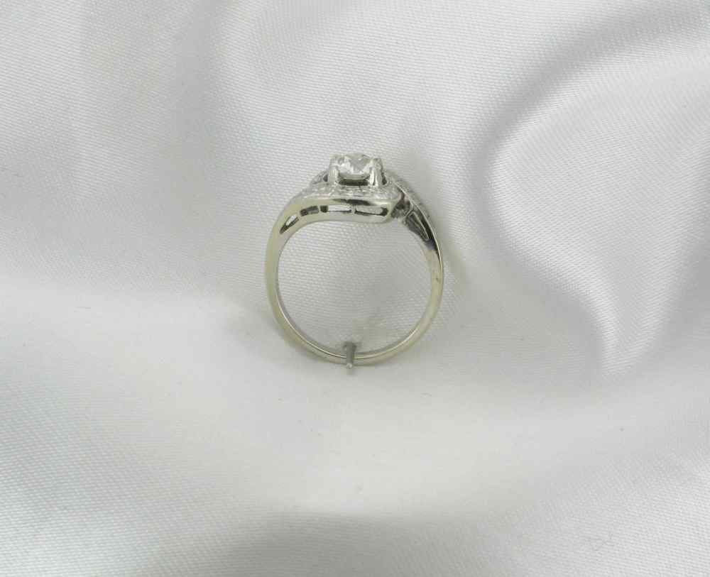 1950's Old European Cut Diamond Engagement Ring - 0.50 Carat Cocktail Ring